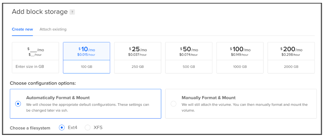 volumes block storage